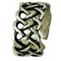 Bague Cylindre Entrelacs Ajourés (Ouverte)