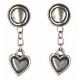 Heart earrings pendants 