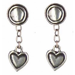 Heart earrings pendants 