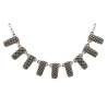 Interlaced Rectangle Necklace with 9 Elements