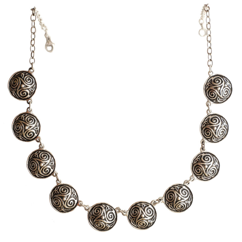 Triskelion Cone Necklace with 10 Elements