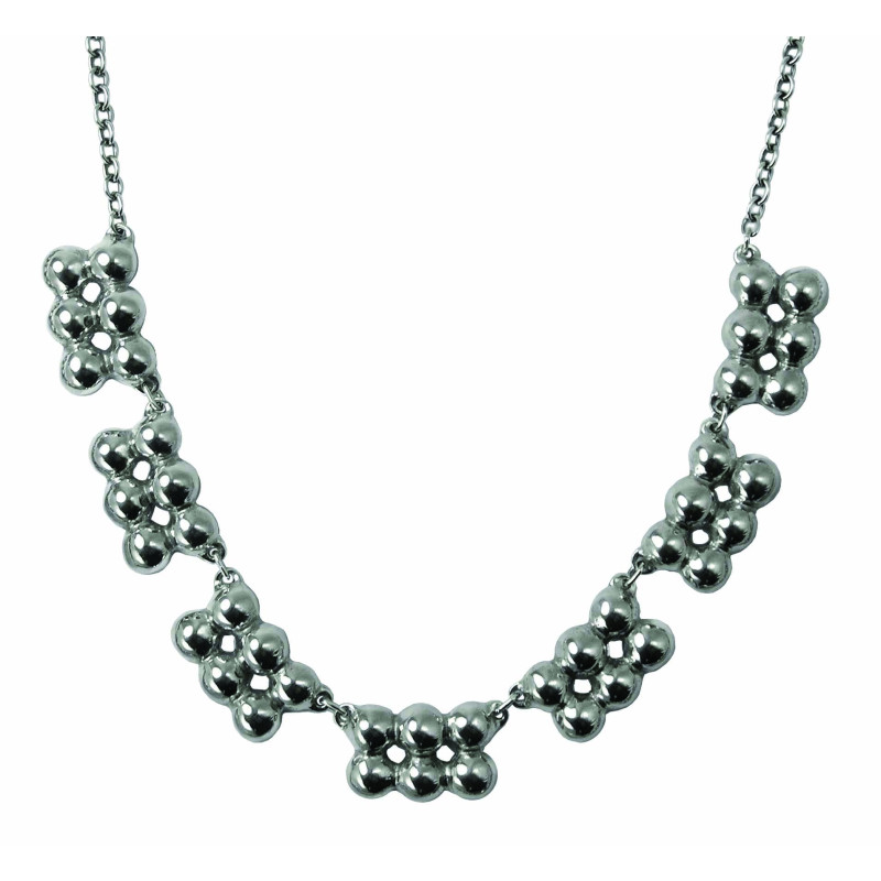 Necklace with 7 elements and 6 beads