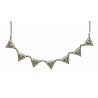 Necklace 7 Elts Gauze Triangles