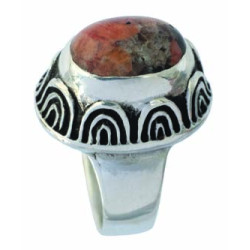 Bague Granit Rose (Ouverte)