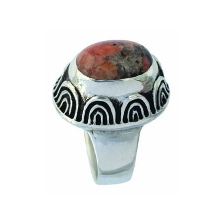 Bague Granit Rose (Ouverte)