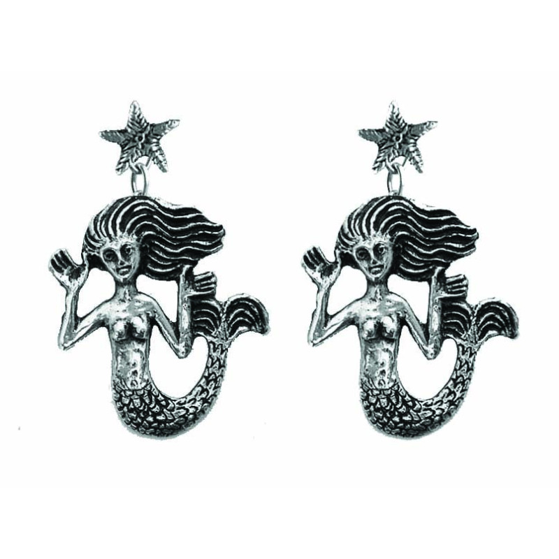 Op Pendants Sirène Cheveux Au Vent