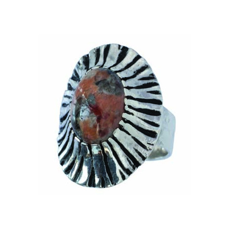 Bague Granit Rose (Ouverte)