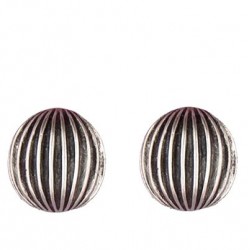 Accordion earrings button