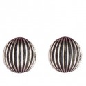 Accordion earrings button