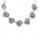 collier Toulhoat en argent représentant des roses d'inspiration celtique.