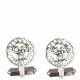 Openwork triskel cufflink