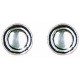 Smooth earrings button 9 mm 