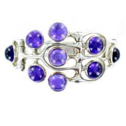 Brac. 9 Amethysts 15.5 cm