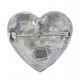 Toulhoat 2 birds heart brooch