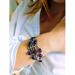 Brac. 9 Amethysts 16.5 cm