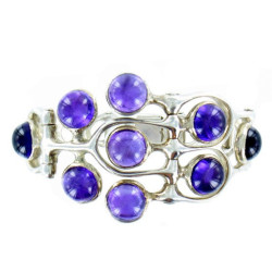 Brac. 9 Amethysts 17.5 cm