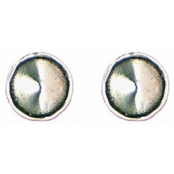 Smooth cone earrings button