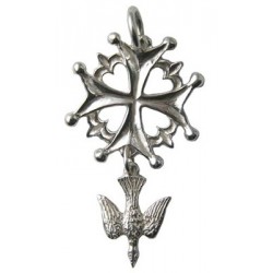 Toulhoat Non-polished Medium-sized Huguenot cross 