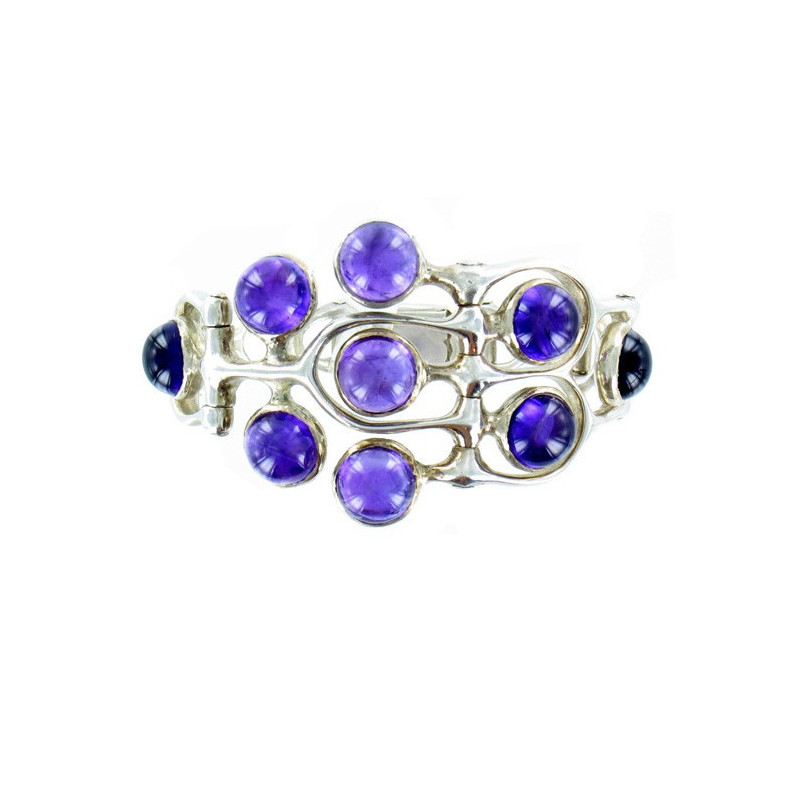 Brac. 9 Amethysts 18.5 cm