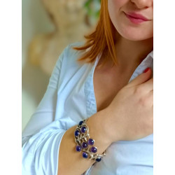 Brac. 9 Amethysts 18.5 cm