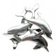 Toulhoat Big dolphins brooch