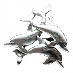 Broche Toulhoat grands dauphins