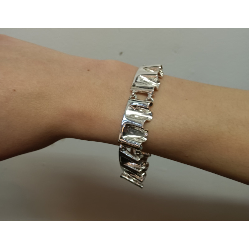 Bracelet Plissé 6 Elts 18,5 Cm