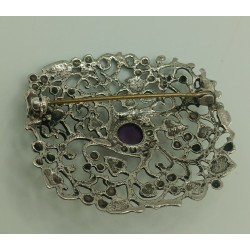Amethyst Vine Brooch