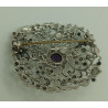 Broche Vigne Améthyste