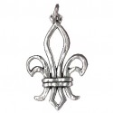Toulhoat Openwork lily pendant