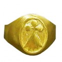 Toulhoat Ermine signet ring