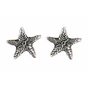 Star earrings button
