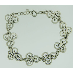 Bracelet Triskels Découpés 8 Elts 18 Cm +
