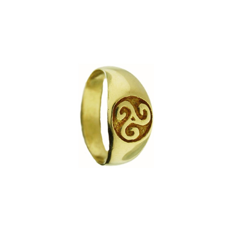 Medium Triskelion Signet Ring