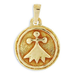 Pendentif Hermine Médaille Ronde