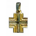 Small square stripped cross