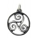 Toulhoat Circled triskel pendant 