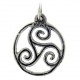 Toulhoat Circled triskel pendant 