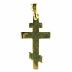 Croix orthodoxe lisse moyenne