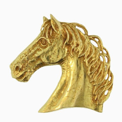 Large Horse Head Brooch