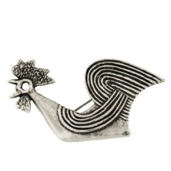 Rooster Brooch