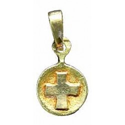 Tiny cross on a medal