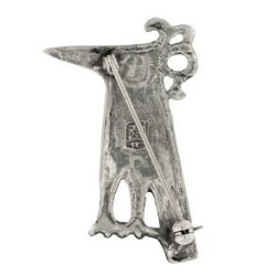 Crested Bird Brooch