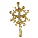 Small Huguenot cross with tear