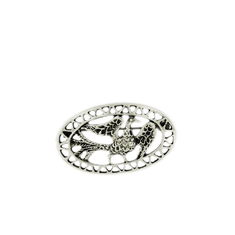 Oval Bird Brooch