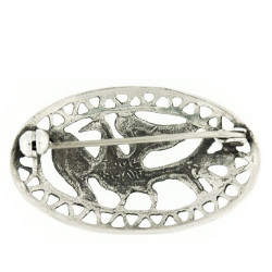 Broche Ovale Oiseau Toulhoat