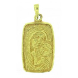 Médaille Toulhoat Vierge à l'enfant en rectangle