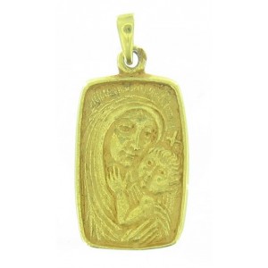 médaille Toulhoat Vierge à l’enfant en rectangle (ex 47)
