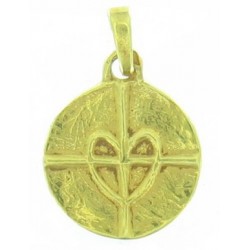 Toulhoat Heart on cross medal