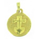 Toulhoat Heart cross medal